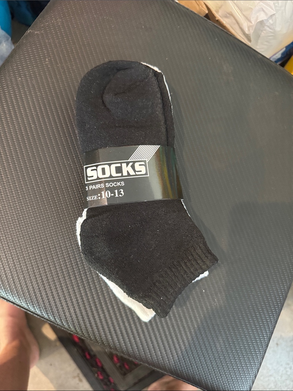 Source Unknown Black Low-Cut Athletic Socks 3-Pack